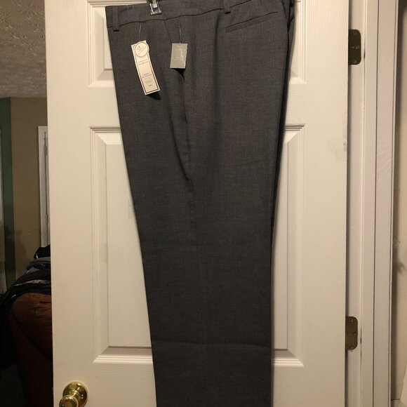 CHARTER CLUB WOMEN'S NEW GRAY 63%POLYESTER 33%RAYON DRESS PANTS SIZE: 24/32